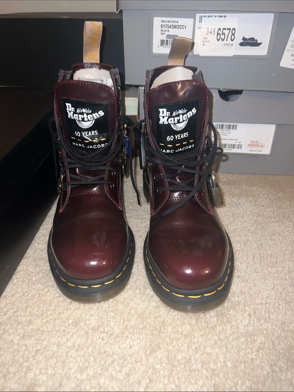 Dr Martens 1460
MARC JACOBS VEGAN LACE UP BOOTS